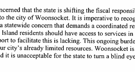 Woonsocket State Legislative Delegation Drops Bombshell Letter to McKee Housing Secretary Deborah Goddard RE: The Dignity Bus